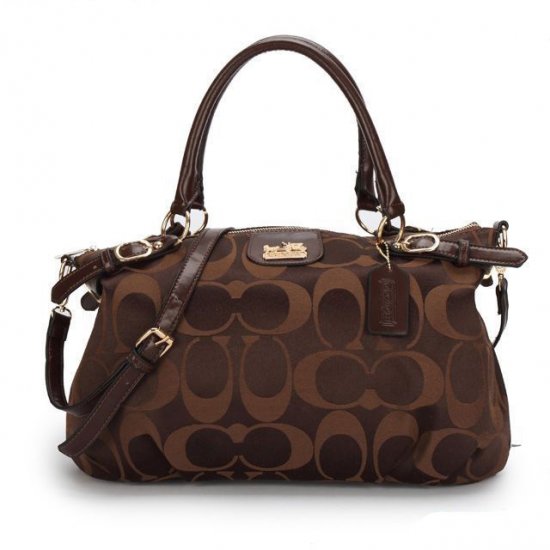 Coach Madison Kelsey In Signature Medium Coffee Satchels ATJ | Coach Outlet Canada